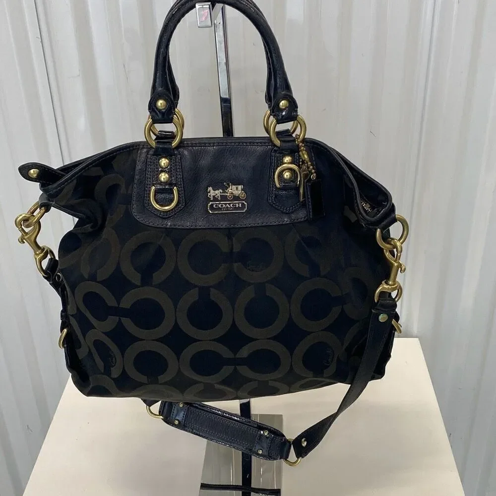 Coach Y2K OP Art satchel handbag